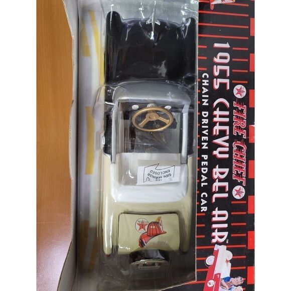 Texaco Fire Chief Black 1955 Chevy Bel Air Diecast Pedal Car By Gearbox #A67 - Picture 9 of 11